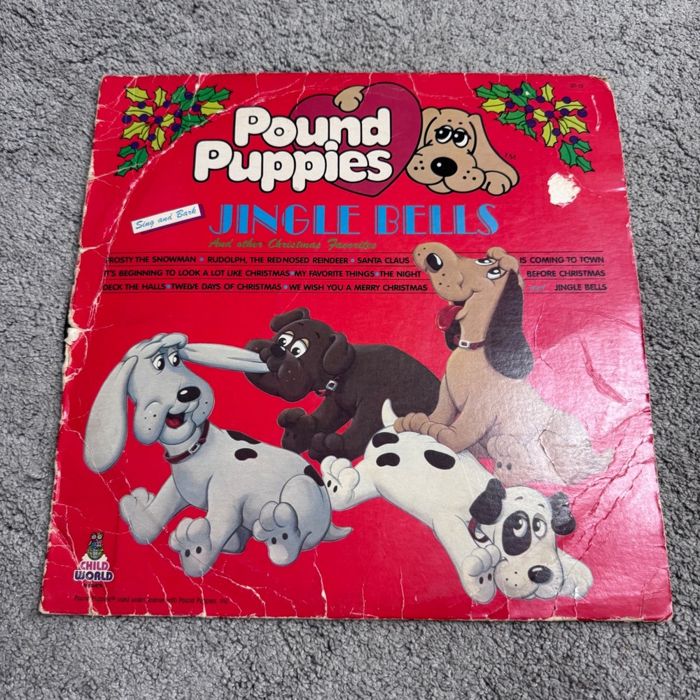 Pound Puppies Sing & Bark Jingle Bells Christmas Record Peter Pan Records 33rpm